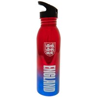 England FA Metallic Water Bottle in Dark Red