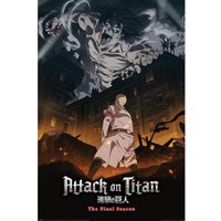 Attack on Titan Eren Onslaught Poster in Black