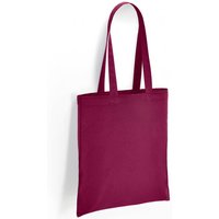 Brand Lab Women's Cotton Long Handle 10L Tote Bag in Burgundy