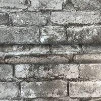 Fine Décor Brick Effect Wallpaper in Charcoal
