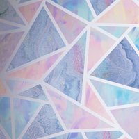Arthouse Pastel Geometric Glitter Wallpaper in Pink