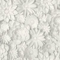 Fine Décor Diions Floral Wallpaper in White