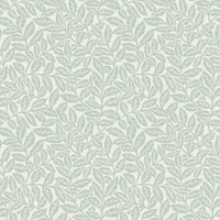 Crown Archives Branch Wallpaper in Light Green
