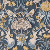 Fine Décor Woodland Wallpaper in Navy