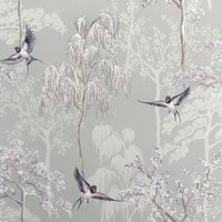 Arthouse Garden Wallpaper in Grey