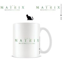 The Matrix Black Cat Mug in White