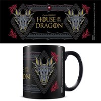 House Of The Dragon Ornate Mug in Black