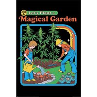 Steven Rhodes Let´s Plant A Magical Garden Poster in Black