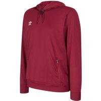 Umbro Club Essential Polyester Drawstring Hoodie in Burgundy | Size: 7-8 Years