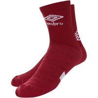 Umbro Men's Protex Gripped Ankle Socks in Burgundy | Size: 4-7