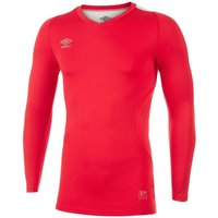 Umbro Men's Elite V Neck Base Layer Top in Scarlet | Size: 3XL