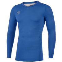 Umbro Men's Elite V Neck Base Layer Top in Blue | Size: Small