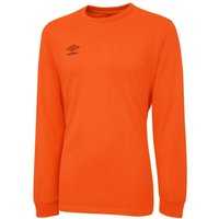 Umbro Club Long-Sleeved Jersey in Orange | Size: 11-12 Years