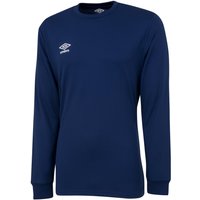 Umbro Club Long-Sleeved Jersey in Navy | Size: 7-8 Years