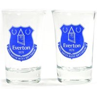 Everton FC Shot Glass Set Pack of 2 in Blue
