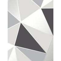 Fine Décor Apex Geometric Wallpaper in Black