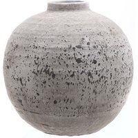 Hill Interiors Tiber Stone Ceramic Vase in Grey