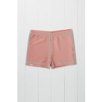 Grass & Air Ribbed Kids Shortie Swim Shorts in Rose | Size: 4-5 Years