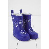 Grass & Air Colour-Changing Wellies in Dark Indigo | Size: Infant 4