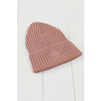 Grass & Air Chunky Knit Beanie Hat in Rose | Size: 1-2 Years