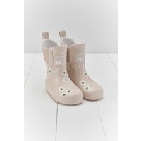 Grass & Air Women's Floral Shortie Welly Boot in Natural | Size: 9
