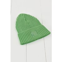 Grass & Air Chunky Knit Beanie Hat in Olive | Size: 3-5 Years