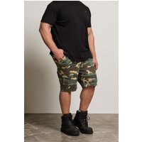 BadRhino Men's Camo Cargo Shorts in Dark Green | Size: 50R