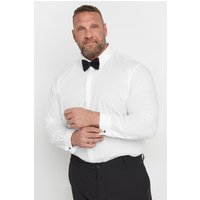 BadRhino Men's Long Sleeve Formal Shirt in White | Size: 21 inches