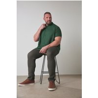BadRhino Men's Slim Fit Chino Trousers in Grey | Size: 44S