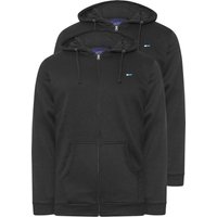 2 Pack Zip Through Essential Hoodie