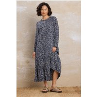 PixieGirl Women's Petite Floral Sleeved Dress in Blue | Size: 12