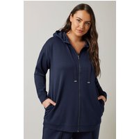 Zip Through Hoodie Dark