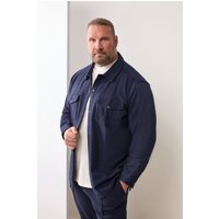 Textured Jersey Shacket Dark