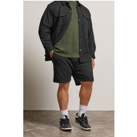 BadRhino Men's Textured Jersey Jogger Shorts in Black | Size: 2XL