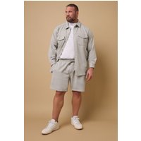 BadRhino Men's Textured Jersey Jogger Shorts in Natural | Size: 3XL