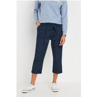 Poplin Cropped Trousers Dark 12S