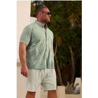 Linear Floral Slub Shirt