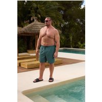 BadRhino Men's Tartan Swim Shorts in Green | Size: 5-6XL