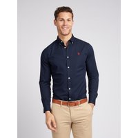U.S. ASSN. Stretch Cotton Poplin Shirt Dark