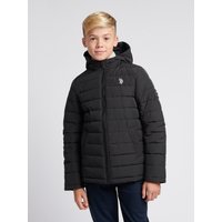 U.S. ASSN. Lightweight Quilt Hooded Puffer Jacket