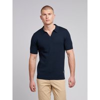 U.S. ASSN. Texture Open Collar Knit Shirt Dark