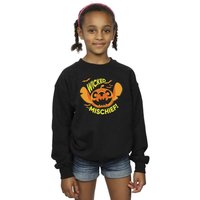 Disney Girl's Lilo & Stitch Wicked Mischief Sweatshirt in Black | Size: 9 Years