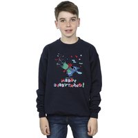 Disney Boy's Lilo & Stitch Merry Everything Sweatshirt in Navy | Size: 7-8 Years