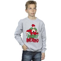 Johnny Bravo Boy's Johnny Christmas Sweatshirt in Grey | Size: 3-4 Years