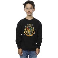 Harry Potter Boy's Christmas Crest Sweatshirt in Black | Size: 7-8 Years