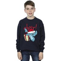 Disney Boy's Lilo & Stitch Cheer Sweatshirt in Navy | Size: 5-6 Years