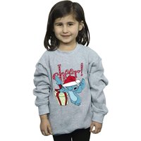 Disney Girl's Lilo & Stitch Cheer Sweatshirt in Grey | Size: 9 Years