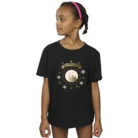 Harry Potter Girl's Hogwarts Yule Ball Cotton T-Shirt in Black | Size: 5-6 Years