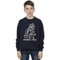 Disney Boy's Lady & The Trump Christmas Hugs Sweatshirt in Navy | Size: 7-8 Years