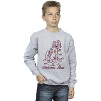Disney Boy's Lady & The Trump Christmas Hugs Sweatshirt in Grey | Size: 7-8 Years